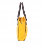 Beau Design Stylish  Yellow Color Imported PU Leather Casual Handbag With Double Handle For Women's/Ladies/Girls